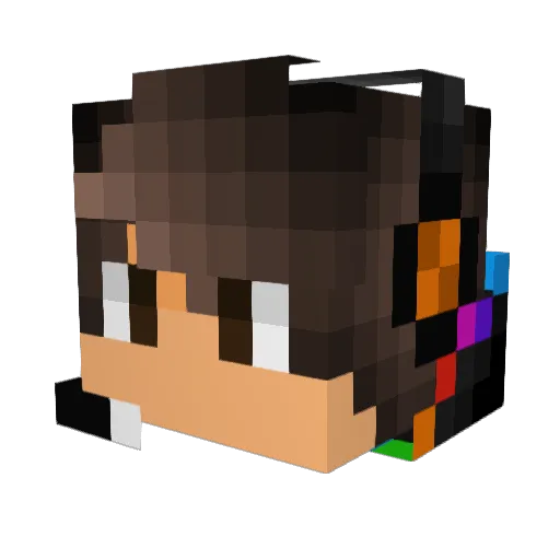 MasterMan1234 Minecraft avatar head, 3D render