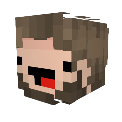 MasterMax83 Minecraft avatar head, 3D render