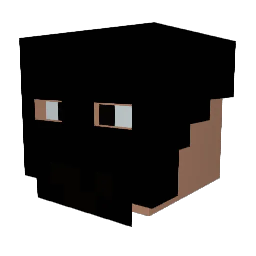 MasterMindFlayer Minecraft avatar head, 3D render