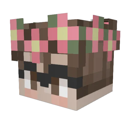 MasterMiner3 Minecraft avatar head, 3D render