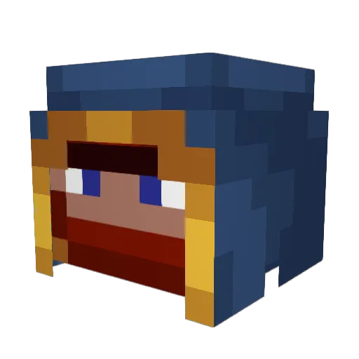 MasterN0A Minecraft avatar head, 3D render