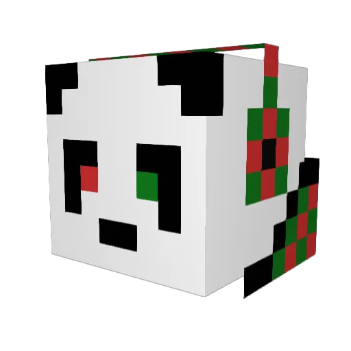 MasterNutty Minecraft avatar head, 3D render