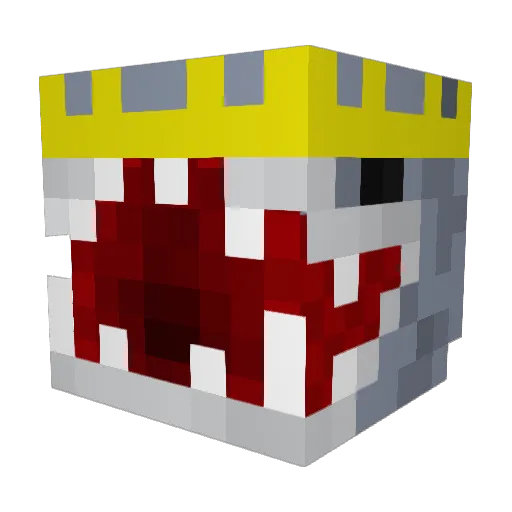 MasterOFSHARKS Minecraft avatar head, 3D render