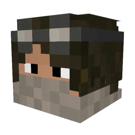 MasterOKittens Minecraft avatar head, 3D render