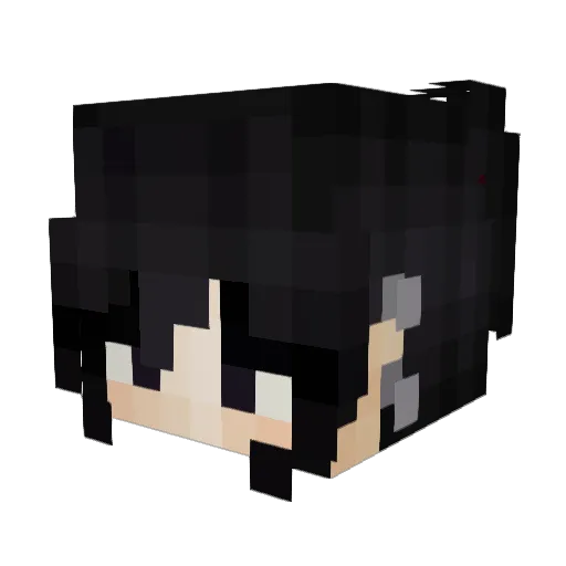 MasterObama Minecraft avatar head, 3D render
