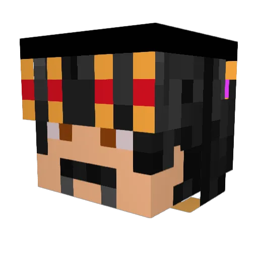 MasterOfBalence Minecraft avatar head, 3D render