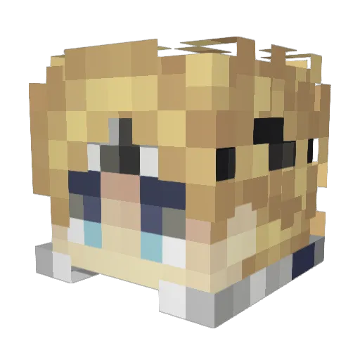 MasterOfButt Minecraft avatar head, 3D render