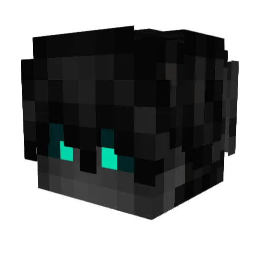 MasterOfMonster Minecraft avatar head, 3D render