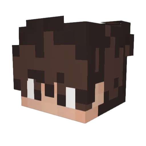 MasterOlive97 Minecraft avatar head, 3D render