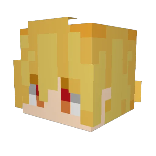 MasterOsp Minecraft avatar head, 3D render