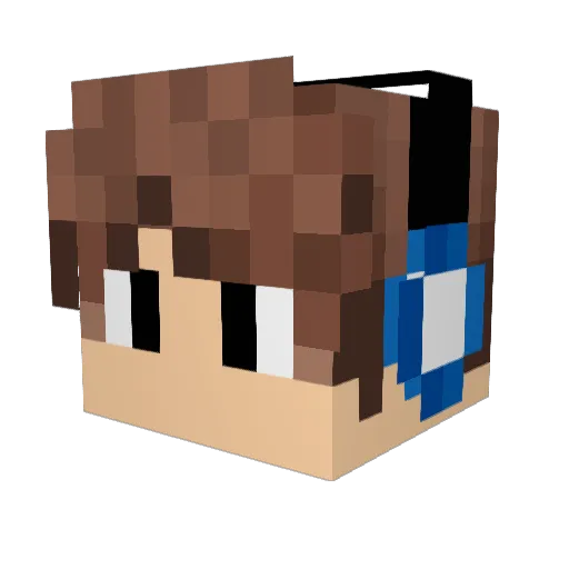 MasterPeles Minecraft avatar head, 3D render