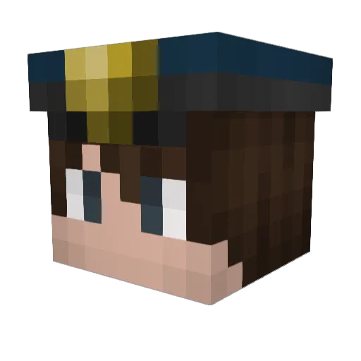 MasterPhili20100 Minecraft avatar head, 3D render