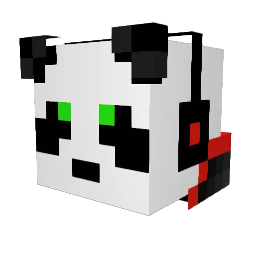 MasterRed02 Minecraft avatar head, 3D render