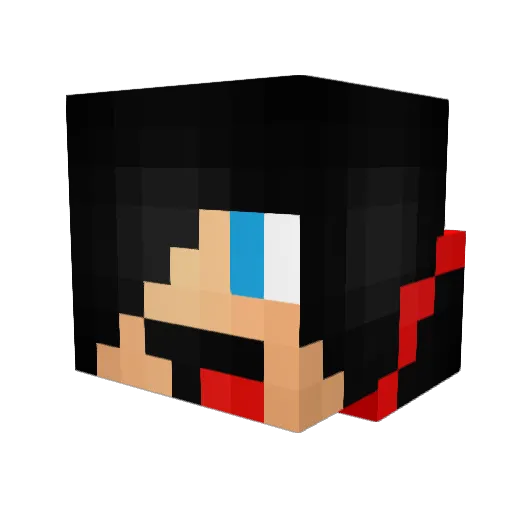 MasterSatsuma Minecraft avatar head, 3D render