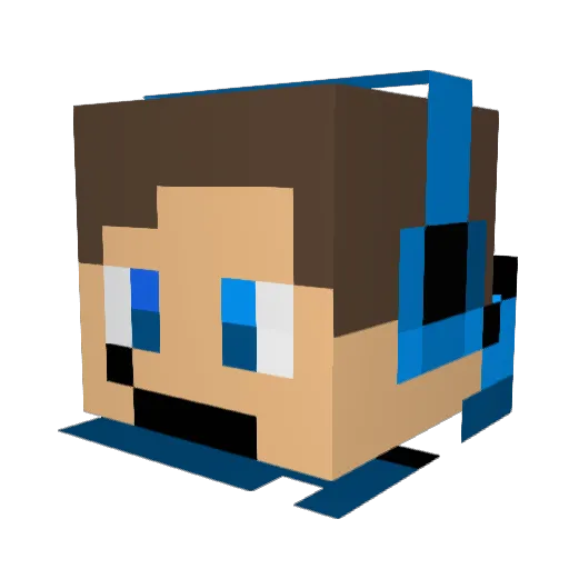 MasterShew Minecraft avatar head, 3D render