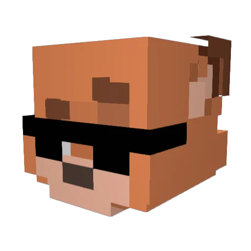 MasterShifu69 Minecraft avatar head, 3D render