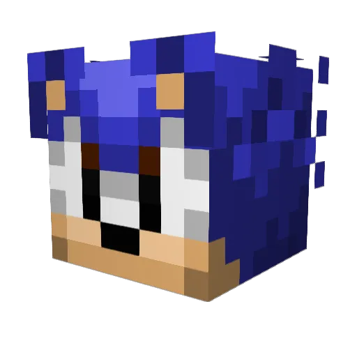 MasterShow Minecraft avatar head, 3D render