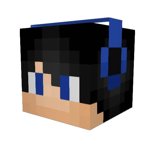 MasterShufay Minecraft avatar head, 3D render