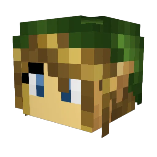 MasterSimon11 Minecraft avatar head, 3D render