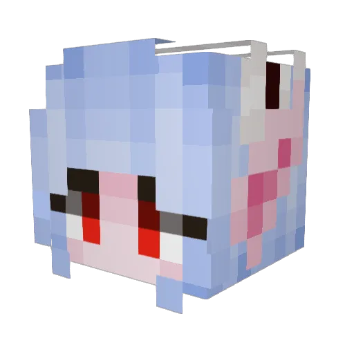 MasterSly12 Minecraft avatar head, 3D render