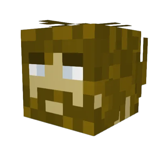 MasterSmit Minecraft avatar head, 3D render