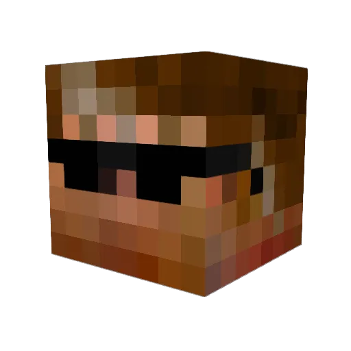 MasterSnake12 Minecraft avatar head, 3D render