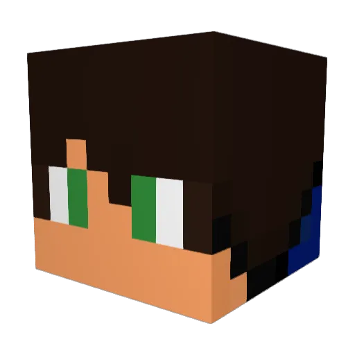 MasterSplinter07 Minecraft avatar head, 3D render