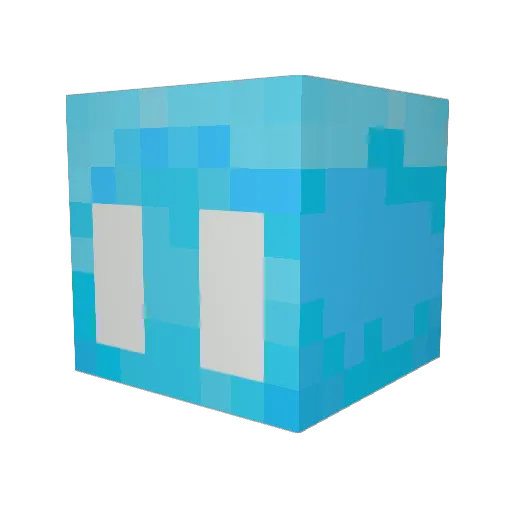 MasterSquish Minecraft avatar head, 3D render