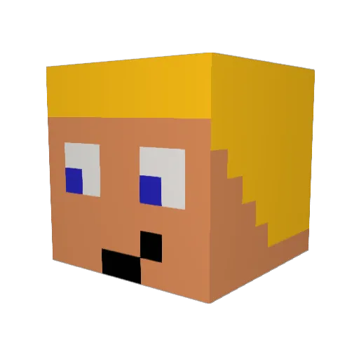 MasterTLP Minecraft avatar head, 3D render