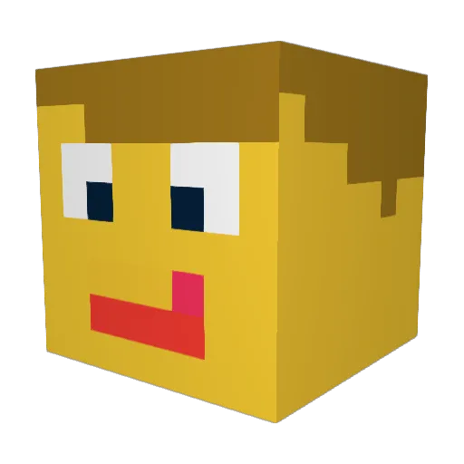 MasterT_Dani Minecraft avatar head, 3D render
