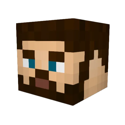 MasterTaters Minecraft avatar head, 3D render