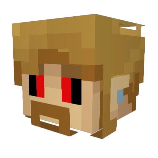 MasterThiefVT Minecraft avatar head, 3D render