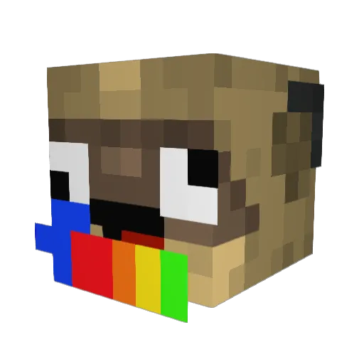 MasterTimme Minecraft avatar head, 3D render