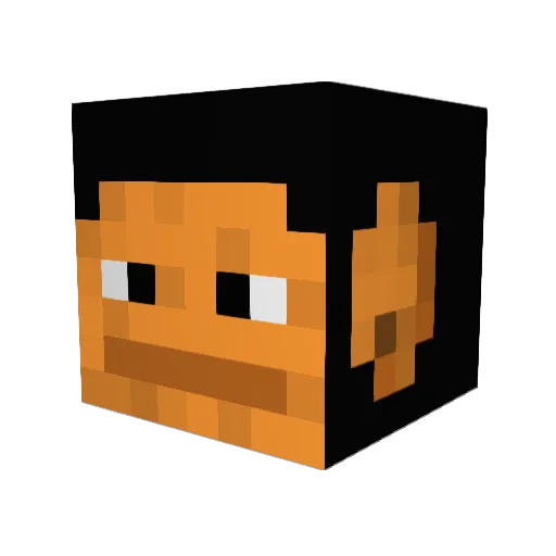 MasterTomai Minecraft avatar head, 3D render