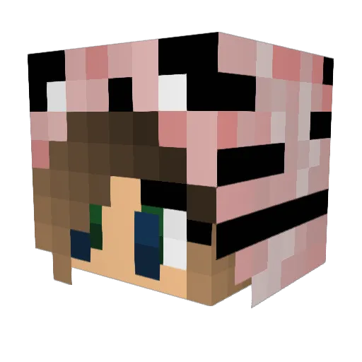 MasterUnicorn83 Minecraft avatar head, 3D render