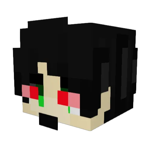 MasterViper89 Minecraft avatar head, 3D render