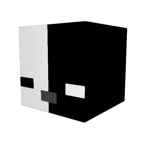 MasterVod Minecraft avatar head, 3D render