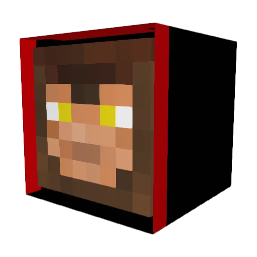 MasterWukong Minecraft avatar head, 3D render