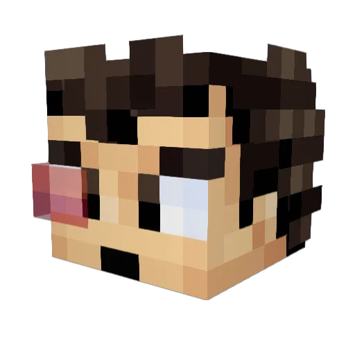 MasterXan Minecraft avatar head, 3D render