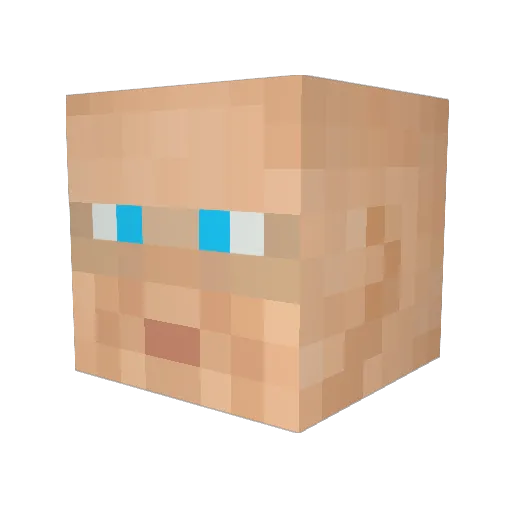 MasterZedrey Minecraft avatar head, 3D render