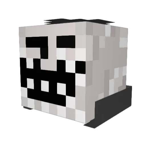 MasterZenith121 Minecraft avatar head, 3D render