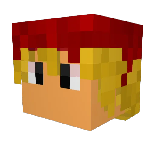 Master_Amster Minecraft avatar head, 3D render