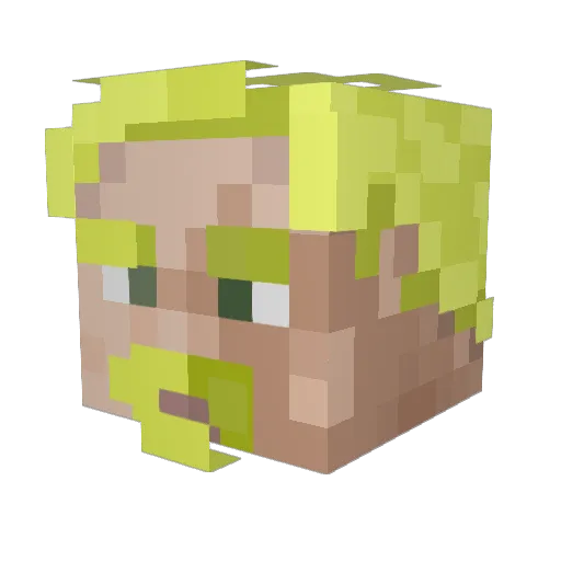 Master_Builder24 Minecraft avatar head, 3D render