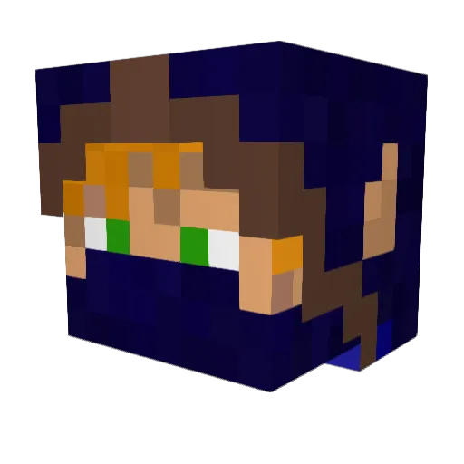 Master_Elf Minecraft avatar head, 3D render