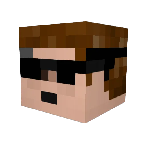Master_Frodo Minecraft avatar head, 3D render