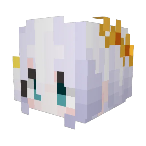 Master_GoldenPig Minecraft avatar head, 3D render