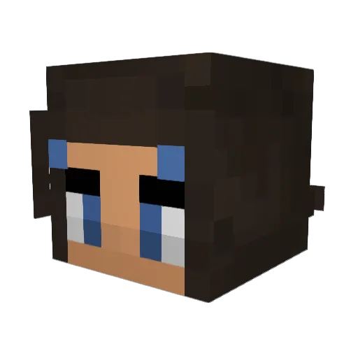 Master_Katara Minecraft avatar head, 3D render