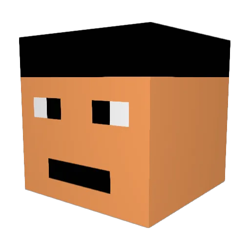 Master_Pixelmon Minecraft avatar head, 3D render