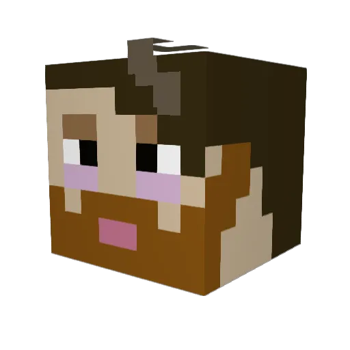 Master_Qant Minecraft avatar head, 3D render