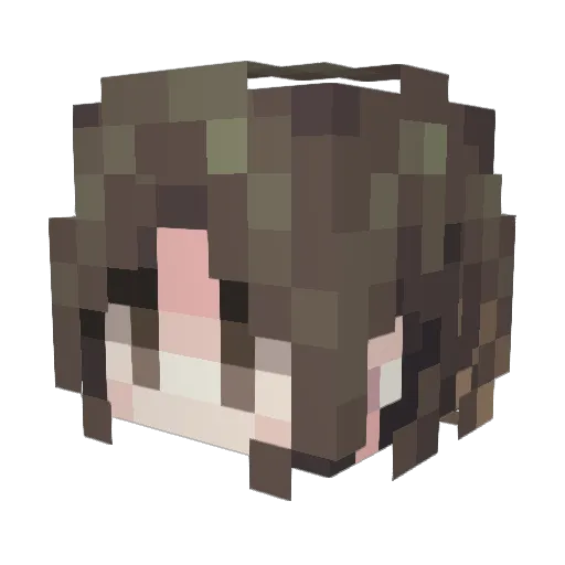 Master_Qian Minecraft avatar head, 3D render